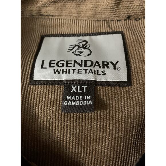 Legendary Whitetails XLT Flannel Shirt Dark Gray Heavy Cotton Camping Fishing - Picture 5 of 7